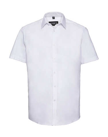 Russell Europe Men`s Herringbone Shirt, White, S (15&quot;) bedrucken, Art.-Nr. 783000003