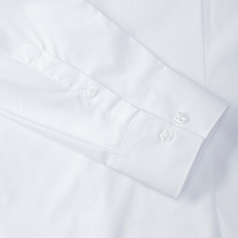 Russell Europe Men`s LS Ultimate Stretch Shirt, White, S bedrucken, Art.-Nr. 788000003