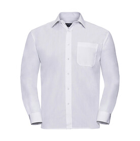 Russell Europe Poplin Shirt LS, White, S bedrucken, Art.-Nr. 794000003 Russell Europe Poplin Shirt LS, White, S bedrucken, Art.-Nr. 794000003