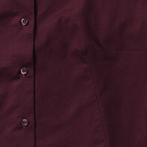 Russell Europe Ladies` Easy Care Fitted Shirt, Port, L bedrucken, Art.-Nr. 797004495