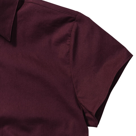 Russell Europe Ladies` Easy Care Fitted Shirt, Port, L bedrucken, Art.-Nr. 797004495