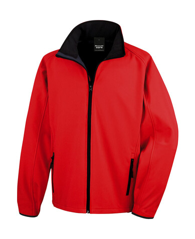 Result Printable Softshell Jacket, Red/Black, L bedrucken, Art.-Nr. 828334514