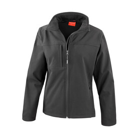 Result Ladies` Classic Softshell Jacket, Black, S (10) bedrucken, Art.-Nr. 838331013