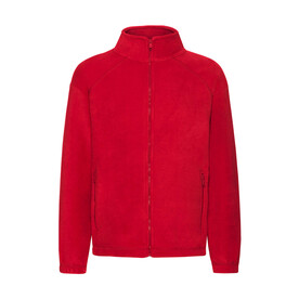 Fruit of the Loom Kids` Full Zip Fleece, Red, 104 (3-4) bedrucken, Art.-Nr. 863014003