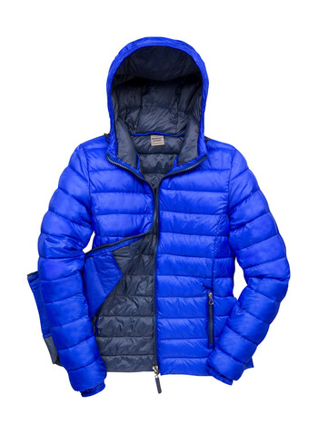 Result Ladies` Snow Bird Hooded Jacket, Royal/Navy, 2XL (18) bedrucken, Art.-Nr. 894333667