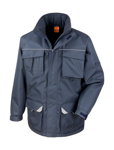 Result Work-Guard Sabre Long Coat, Navy, 2XL bedrucken, Art.-Nr. 901332007