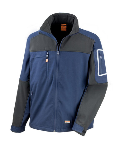 Result Work-Guard Sabre Stretch Jacket, Navy/Black, XS bedrucken, Art.-Nr. 902332402