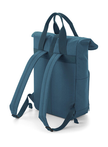 Bag Base Recycled Twin Handle Roll-Top Backpack, Burgundy, One Size bedrucken, Art.-Nr. 903294480