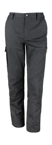 Result Work-Guard Stretch Trousers Reg, Black, L (36/32&quot;) bedrucken, Art.-Nr. 903331013