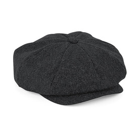 Beechfield Melton Wool Baker Boy, Charcoal Marl, S/M bedrucken, Art.-Nr. 903691341 Beechfield Melton Wool Baker Boy, Charcoal Marl, S/M bedrucken, Art.-Nr. 903691341