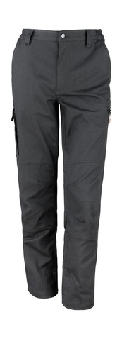 Result Work-Guard Stretch Trousers Long, Black, XS (30/34&quot;) bedrucken, Art.-Nr. 904331010