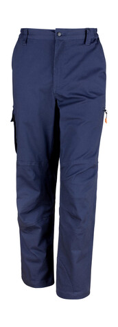 Result Work-Guard Stretch Trousers Long, Navy, L (36/34&quot;) bedrucken, Art.-Nr. 904332003