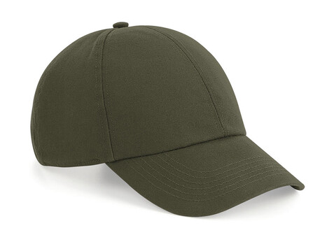 Beechfield Organic Cotton 6 Panel Cap, Olive Green, One Size bedrucken, Art.-Nr. 906695300