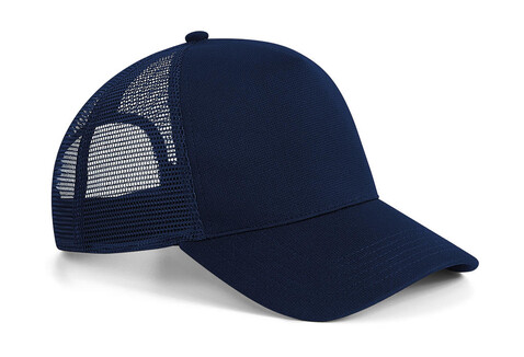 Beechfield Microknit Snapback Trucker, French Navy, One Size bedrucken, Art.-Nr. 907692010