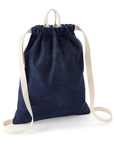 Bag Base Denim Gymsac, Denim Blue, One Size bedrucken, Art.-Nr. 910293190