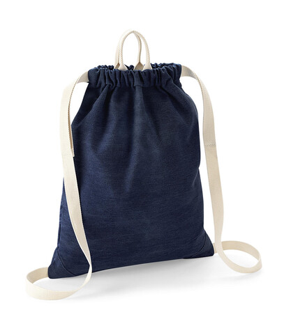 Bag Base Denim Gymsac, Denim Blue, One Size bedrucken, Art.-Nr. 910293190