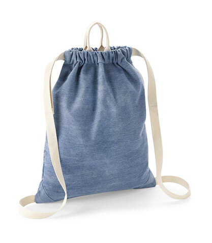 Bag Base Denim Gymsac, Light Denim, One Size bedrucken, Art.-Nr. 910293290