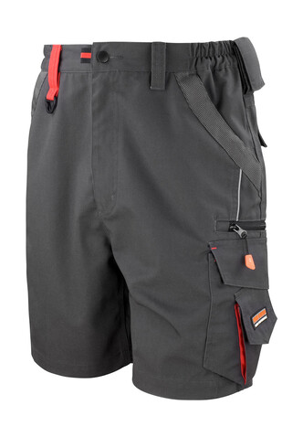 Result Work-Guard Technical Shorts, Grey/Black, 2XL bedrucken, Art.-Nr. 911331487