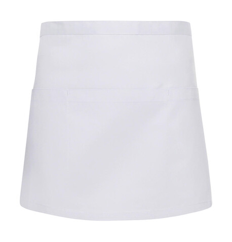 Karlowsky Waist Apron Basic with Pockets, White, One Size bedrucken, Art.-Nr. 911670000
