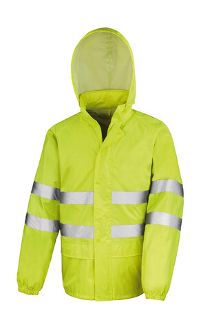Result Hi-Vis Waterproof Suit, Fluorescent Yellow, XS bedrucken, Art.-Nr. 912336051