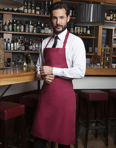 Karlowsky Bib Apron Basic, Navy, One Size bedrucken, Art.-Nr. 912672000