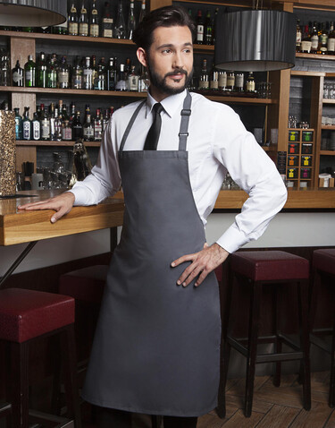 Karlowsky Bib Apron Basic, Navy, One Size bedrucken, Art.-Nr. 912672000