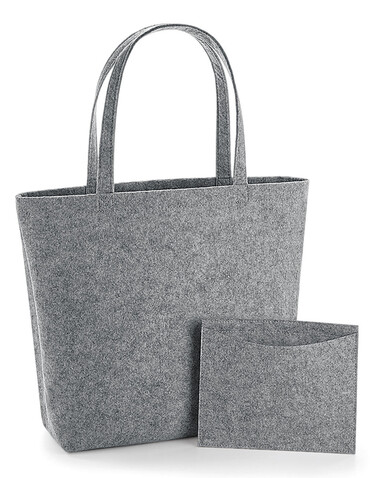 Bag Base Felt Shopper, Sand, One Size bedrucken, Art.-Nr. 913297410