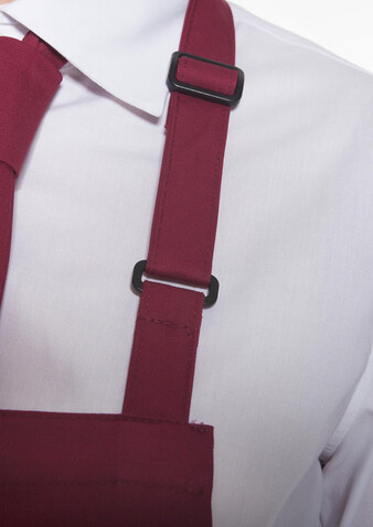 Karlowsky Bib Apron Basic with Pocket, Aubergine, One Size bedrucken, Art.-Nr. 913674450