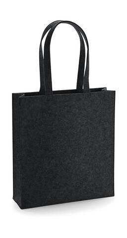 Bag Base Felt Tote Bag, Charcoal Melange, One Size bedrucken, Art.-Nr. 914291050
