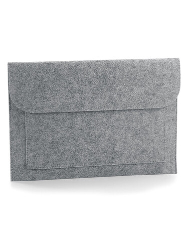 Bag Base Felt Laptop/Document Slip, Charcoal Melange, One Size bedrucken, Art.-Nr. 917291050