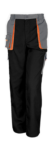 Result LITE Trouser, Black/Grey/Orange, 5XL bedrucken, Art.-Nr. 918331979