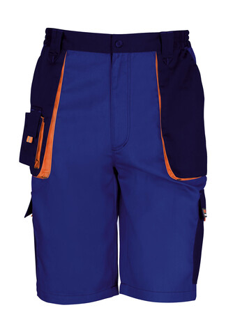 Result LITE Short, Royal/Navy/Orange, 4XL bedrucken, Art.-Nr. 919333888