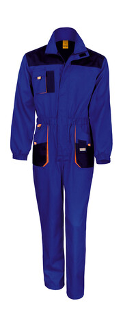 Result LITE Coverall, Royal/Navy/Orange, 2XL bedrucken, Art.-Nr. 921333886