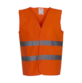 Yoko Fluo 2 Bands Waistcoat, Fluo Orange, M bedrucken, Art.-Nr. 925774054 Yoko Fluo 2 Bands Waistcoat, Fluo Orange, M bedrucken, Art.-Nr. 925774054
