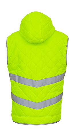 Yoko Fluo Kensington Hooded Gilet, Fluo Orange, M bedrucken, Art.-Nr. 927774054