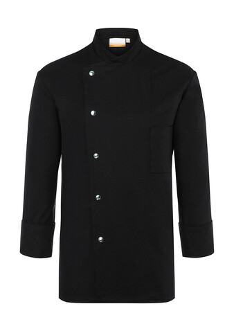 Karlowsky Chef Jacket Lars Long Sleeve, Black, 52 (L) bedrucken, Art.-Nr. 934671014