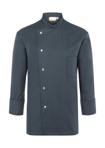 Karlowsky Chef Jacket Lars Long Sleeve, Anthracite, 56 (XL) bedrucken, Art.-Nr. 934671406