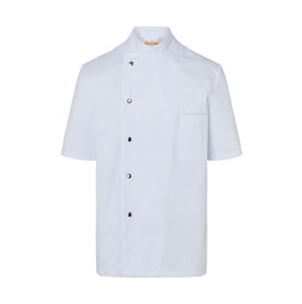 Karlowsky Chef Jacket Gustav Short Sleeve, White, 46 (S) bedrucken, Art.-Nr. 935670001