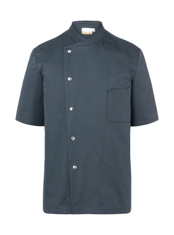 Karlowsky Chef Jacket Gustav Short Sleeve, Anthracite, 54 (L) bedrucken, Art.-Nr. 935671405