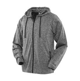 Result Men`s Hooded Tee-Jacket, Marl Grey, S bedrucken, Art.-Nr. 936331183 Result Men`s Hooded Tee-Jacket, Marl Grey, S bedrucken, Art.-Nr. 936331183