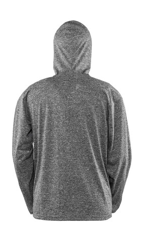 Result Men`s Hooded Tee-Jacket, Marl Grey, 2XL bedrucken, Art.-Nr. 936331187