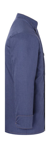 Karlowsky Kochjacke Jeans-Style, Vintage Blue, 58 (XL) bedrucken, Art.-Nr. 962672126
