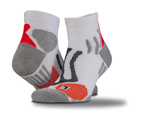 Result Technical Compression Sports Socks, White, S/M bedrucken, Art.-Nr. 971330001