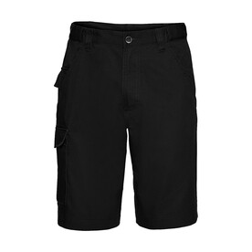 Russell Europe Twill Workwear Shorts, Black, 46&amp;quot; (117cm) bedrucken, Art.-Nr. 991001010