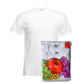 Fruit of the Loom Fruit Underwear T 3 Pack, White, S bedrucken, Art.-Nr. 995010003