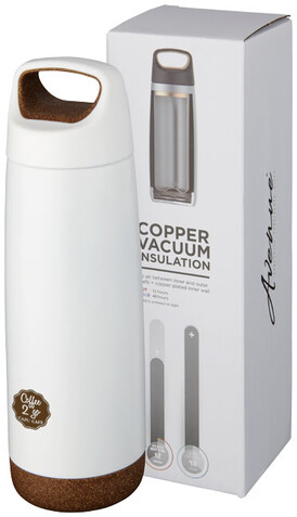 Valhalla 600 ml Kupfer-Vakuum Isolierflasche, weiss bedrucken, Art.-Nr. 10056502 Valhalla 600 ml Kupfer-Vakuum Isolierflasche, weiss bedrucken, Art.-Nr. 10056502