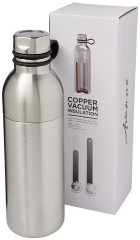 Koln 590 ml Kupfer-Vakuum Isolierflasche, silber bedrucken, Art.-Nr. 10058801