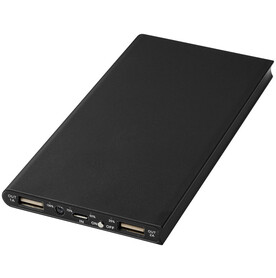 Plate 8000 mAh Aluminium-Powerbank, schwarz bedrucken, Art.-Nr. 12411200 Plate 8000 mAh Aluminium-Powerbank, schwarz bedrucken, Art.-Nr. 12411200