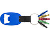 2-in-1 Schlüsselanhänger aus Aluminium Courtney – Blau bedrucken, Art.-Nr. 005999999_8586