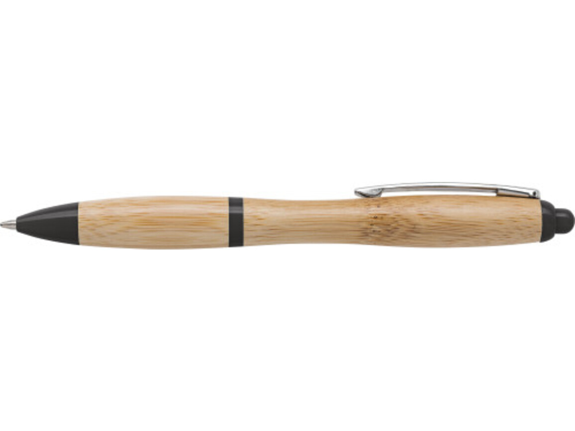 Kugelschreiber 'Bangkok' aus Bambus – Schwarz bedrucken, Art.-Nr. 001999999_8794